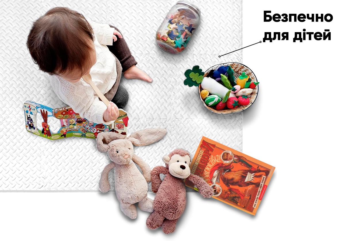 Татами мат-пазл EasyFit SwallowTail Хвост ласточки 4 шт./60х60х1 см Белый (EF-1950-W) - фото 5 Татами мат-пазл EasyFit SwallowTail Хвост ласточки 4 шт./60х60х1 см Белый (EF-1950-W) - фото 5