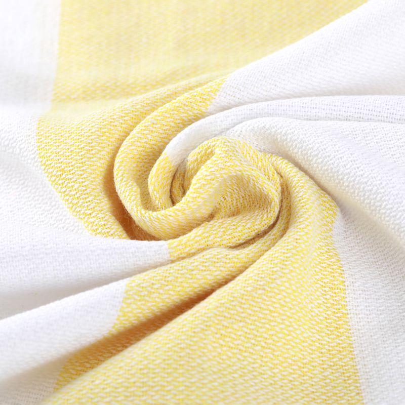 Рушник пештемаль Lovely Svi бавовна XХL 100x180 см Yellow/Blue Stripes (8032025) - фото 3 Рушник пештемаль Lovely Svi бавовна XХL 100x180 см Yellow/Blue Stripes (8032025) - фото 3