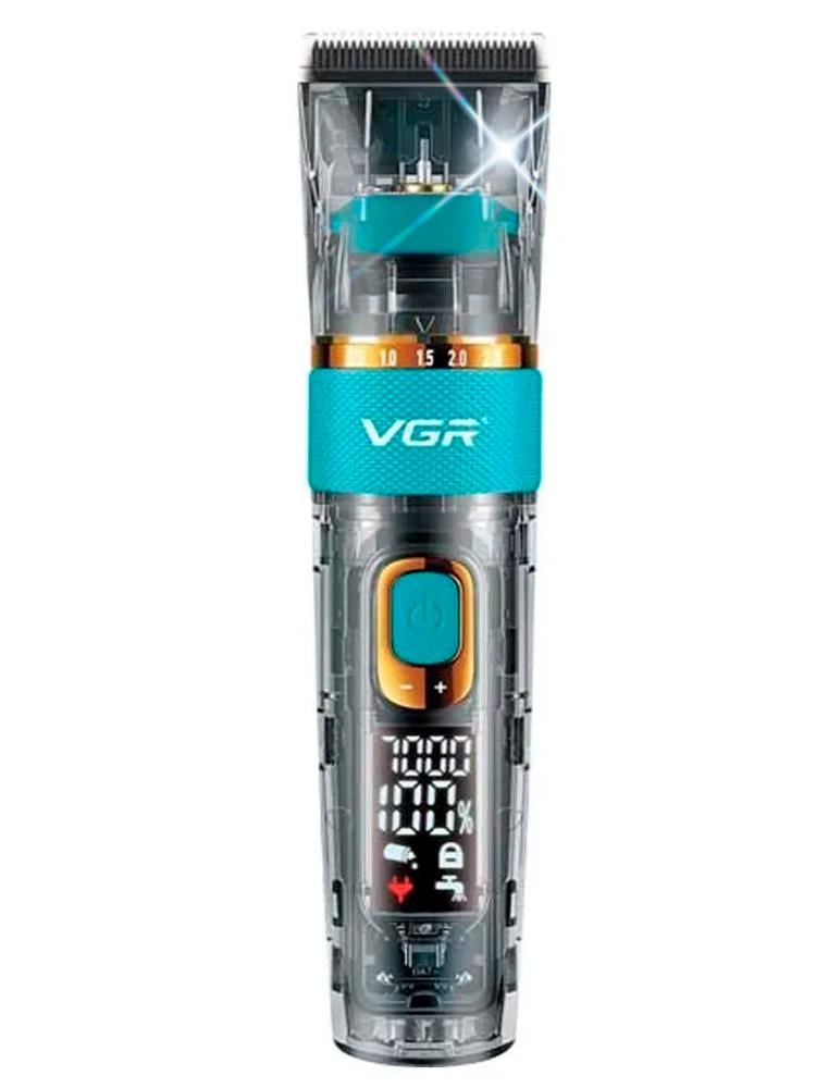 Машинка для стрижки волос VGR V-695 с LED-дисплеем для бороды и усов IPX7 (562665669)