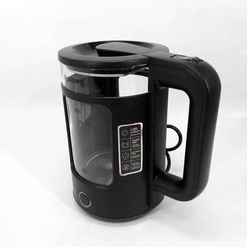 Електрочайник Rainberg RB-2220 2200 Вт 2 л Чорний (266161) - фото 9