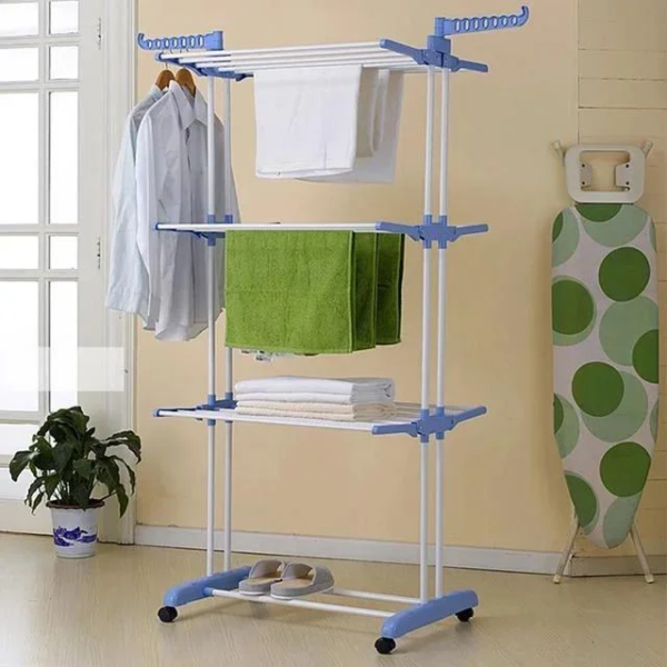 Сушарка для білизни складана Garment Rack With Wheels (1204793603) - фото 4