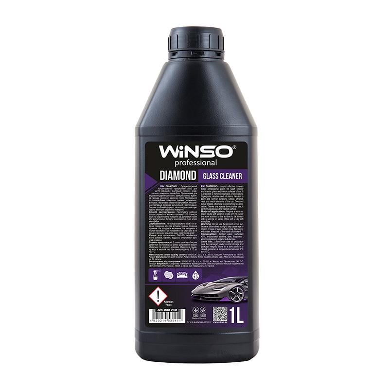 Очиститель стекла и зеркал WINSO Diamond Glass Cleaner концентрат 1:10 1 л 880750 (113094)