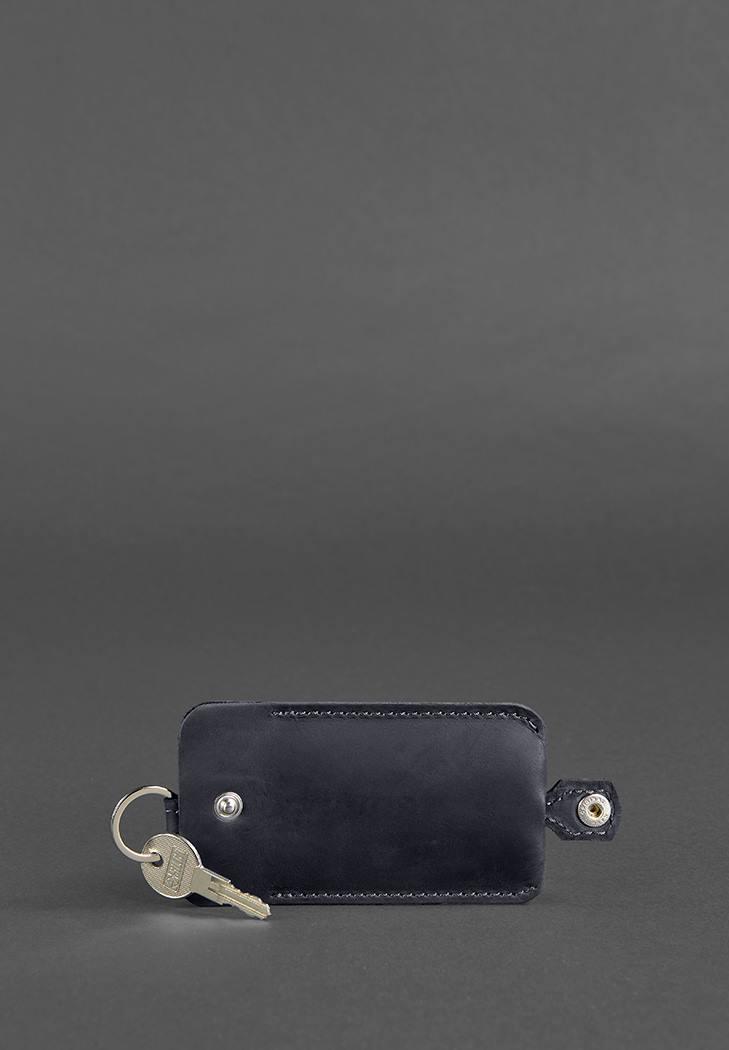 Ключница кожаная 1.0 Crazy Horse Синий (A-026610) - фото 2 Ключница кожаная 1.0 Crazy Horse Синий (A-026610) - фото 2