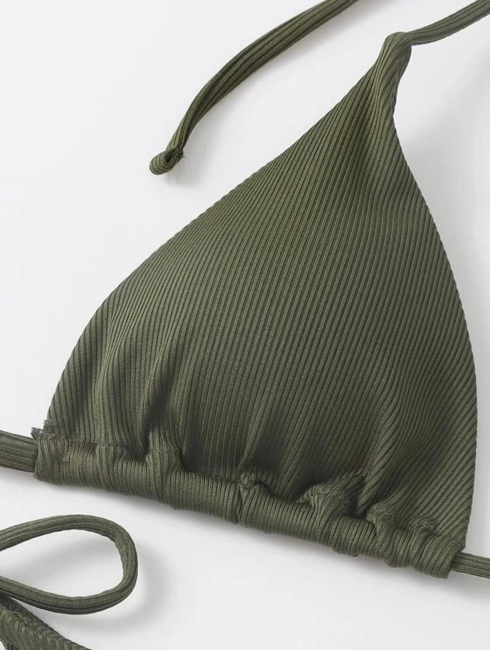 Купальник раздельный на завязках M Зеленый (kup1-6) - фото 4 Купальник раздельный на завязках M Зеленый (kup1-6) - фото 4