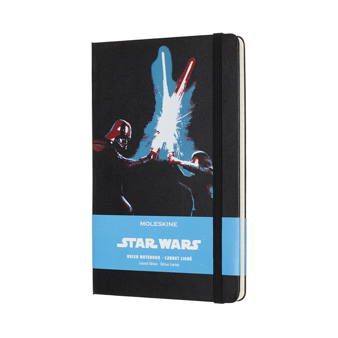 Блокнот Moleskine Limited Star Wars средний 13х21 см 240 страниц в линейку светловые мечи