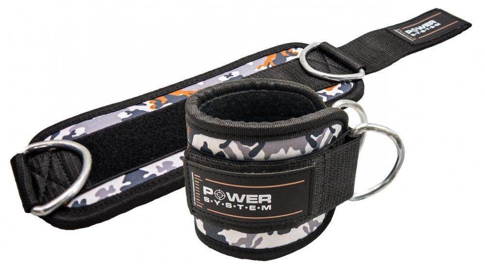 Манжети на щиколотці Power System PS-3470 Ankle Strap Camo Grey/Black (PS_3470_Grey/Black) - фото 1