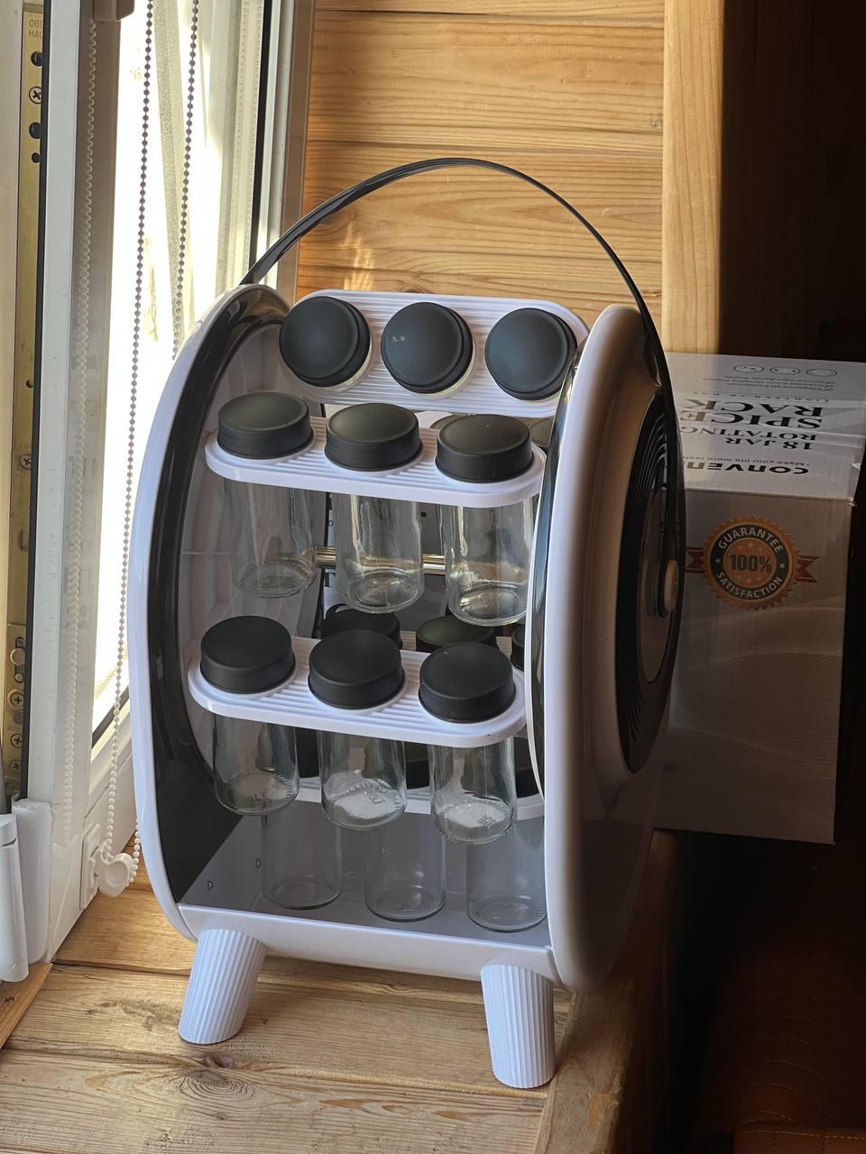 Контейнер для спецій AND 1-62 набір приправних банок 18 шт. Білий (6-18-2054347) - фото 4 Контейнер для спецій AND 1-62 набір приправних банок 18 шт. Білий (6-18-2054347) - фото 4