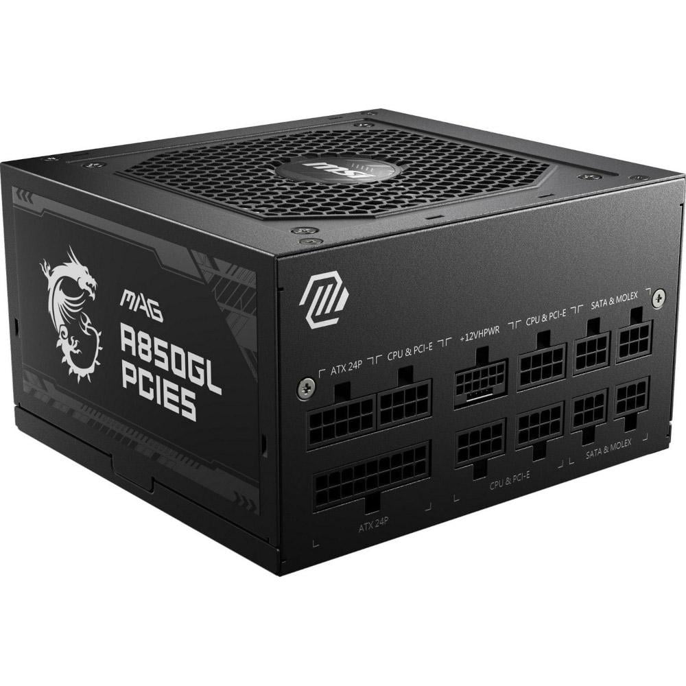 Блок живлення для ПК MSI MAG A850GL PCIE5 ATX 3.0 850W 80+ Gold Black (29079537)