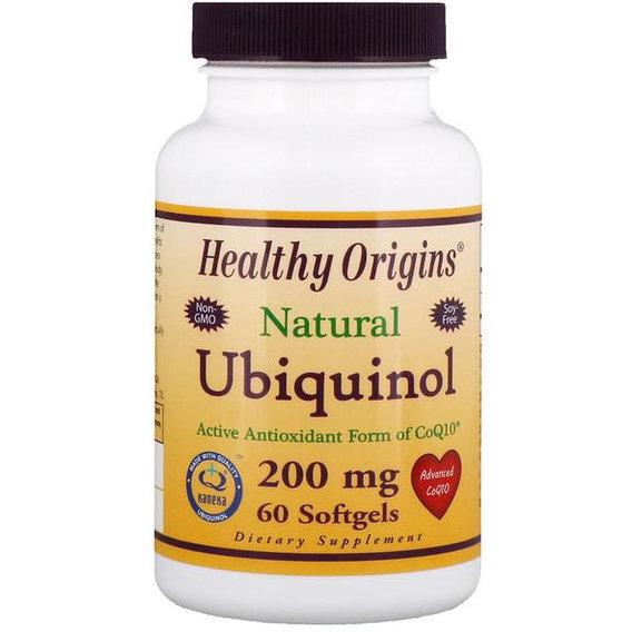 Коэнзим Healthy Origins Ubiquinol Kaneka Q+ 200 мг 60 Softgels