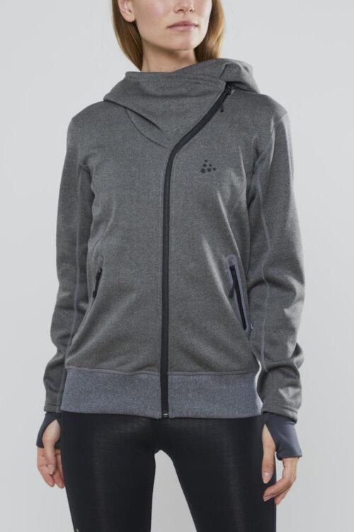 Жіночий фліс CRAFT Sports Fleece Assymetric 1908010-975000 Dk XS Grey Melange - фото 2