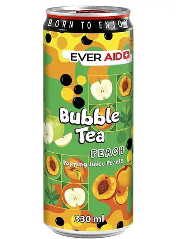 Напій безалкогольний Ever Aid Bubble Tea Peach 330 мл