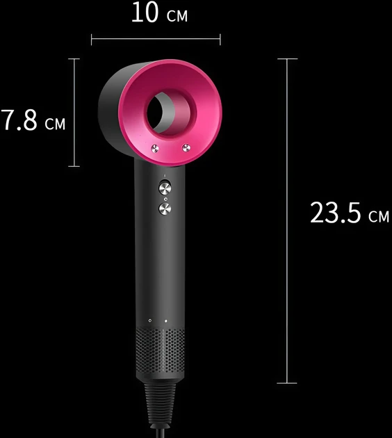 Фен UFT Hairdryer з 5 різними насадками для швидкого сушіння 1600 Вт - фото 5 Фен UFT Hairdryer з 5 різними насадками для швидкого сушіння 1600 Вт - фото 5