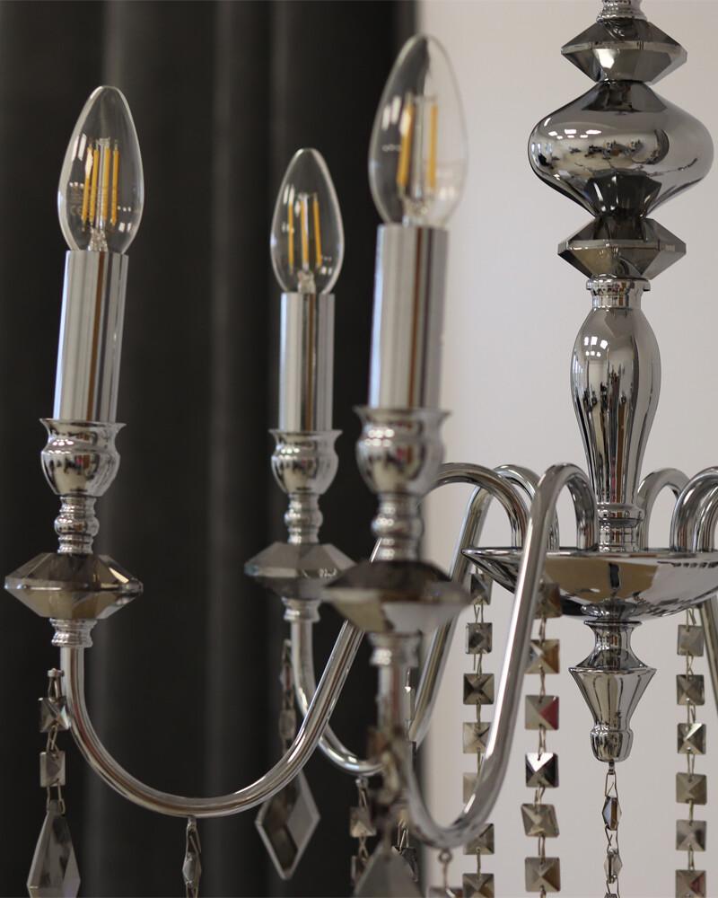 Люстра Edlin PL2417-6 Vanessa E14 6x12W IP20 Хром (32205346) - фото 3 Люстра Edlin PL2417-6 Vanessa E14 6x12W IP20 Хром (32205346) - фото 3