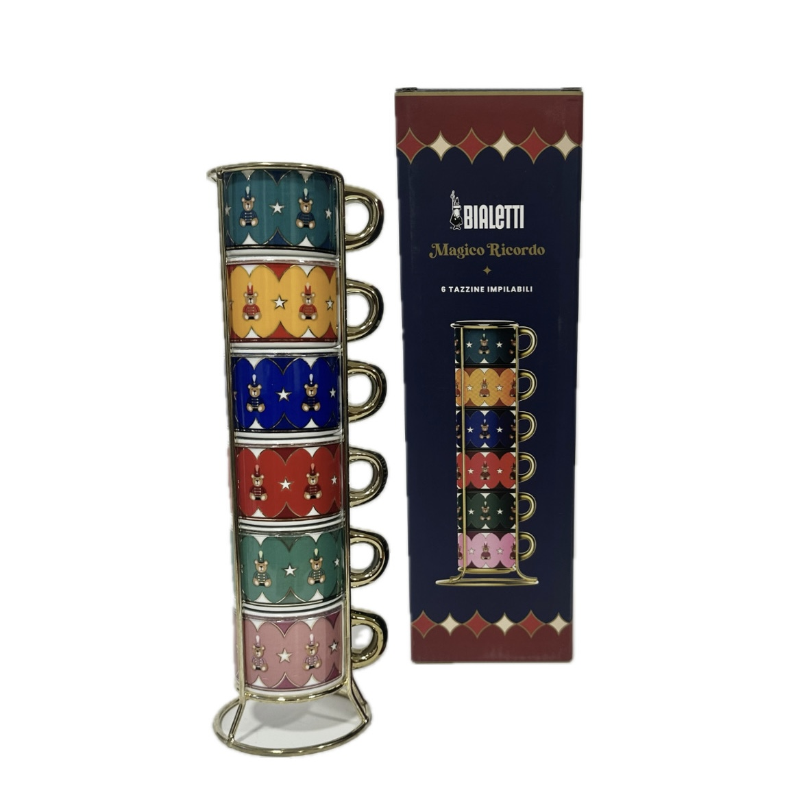 Набор чашек Bialetti STACKABLE 6 CUPS TEDDY BEAR NMAGIC004 (NMAGIC004)