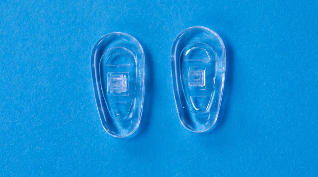 Носоупоры для очков силиконовые под винт 15 мм 10 шт.