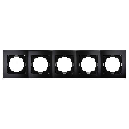 Рамка п'ятимісна горизонтальна Nilson Touran Чорний (00000012929)