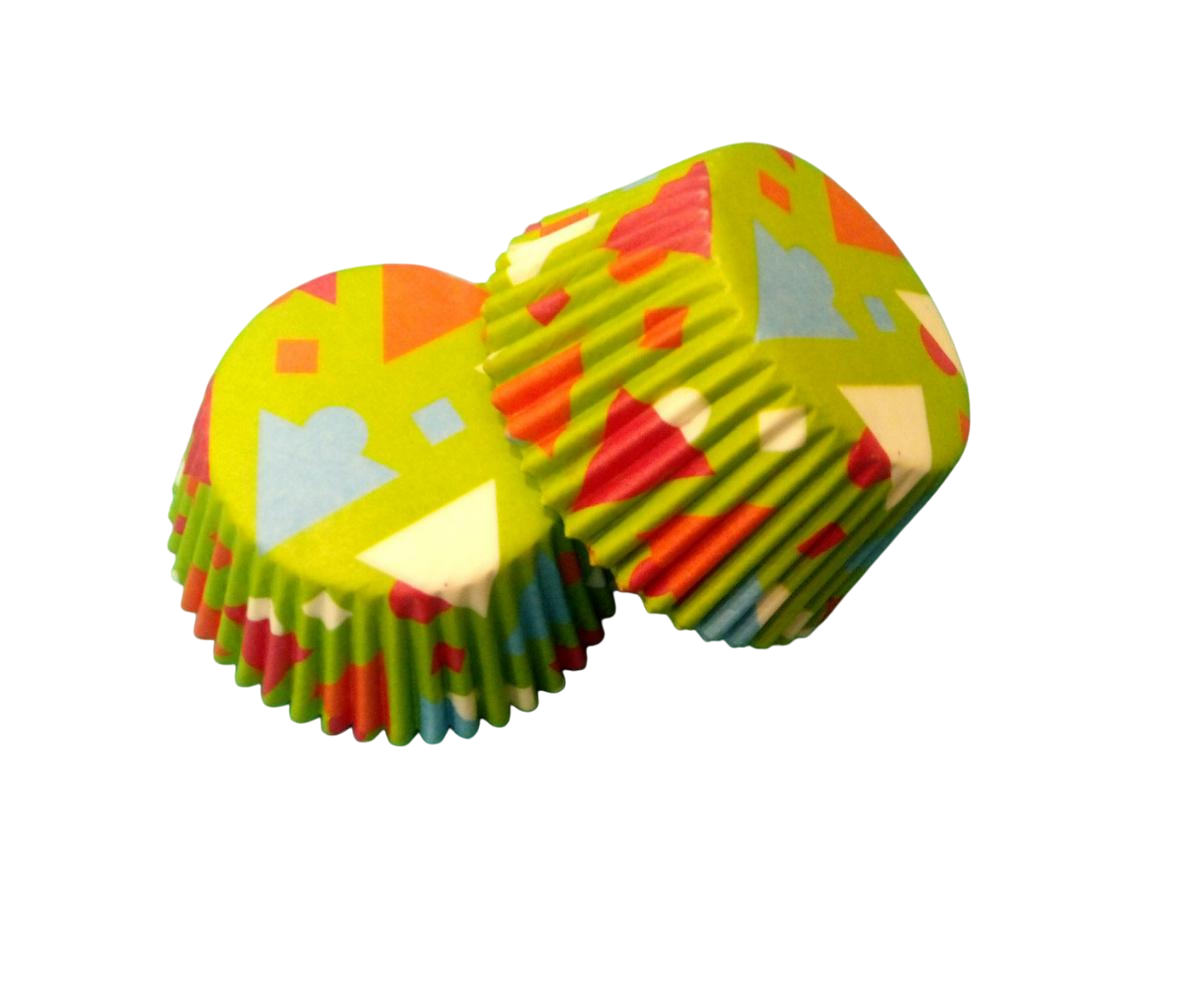 Форма для випічки кексів/капкейків Геометричні фігури паперові 500 шт. (19572493)