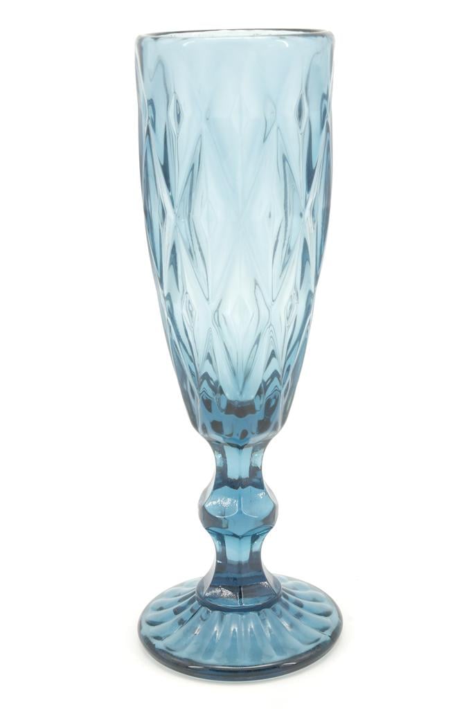 Набор бокалов для шампанского A-Plus 150 мл 6 шт. Blue (9007/2805 DL) - фото 1