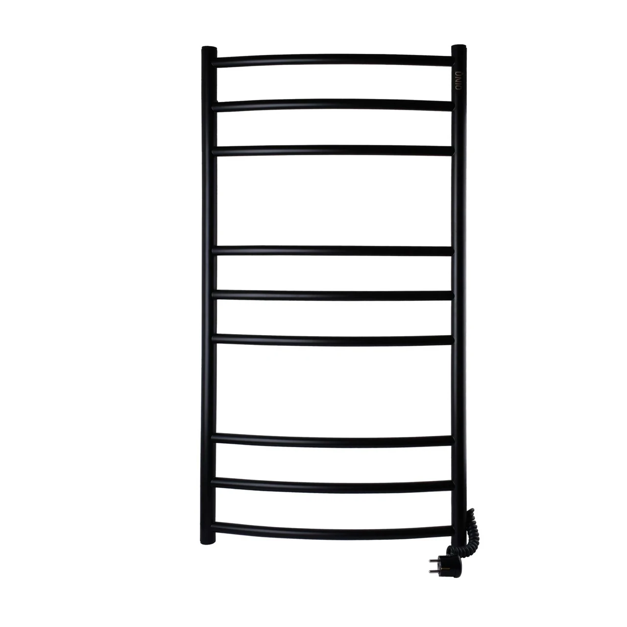Полотенцесушитель UNIO LDE ER 1000-500-9 BLK Лестница Дуга Элит электро Черный (1300018)