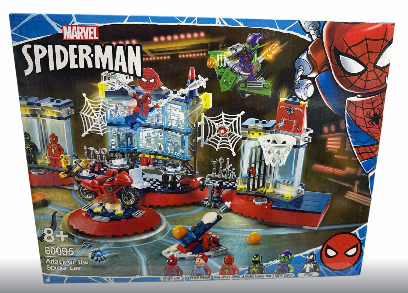 Конструктор спайдермен Super Heroes 60095 напад на майстерню людини павука 502 деталі