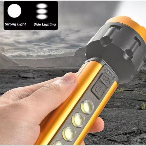 Ліхтар акумуляторний ручний Gold Silver GS-220 9343 5 Вт Золотистий (4500178) - фото 2