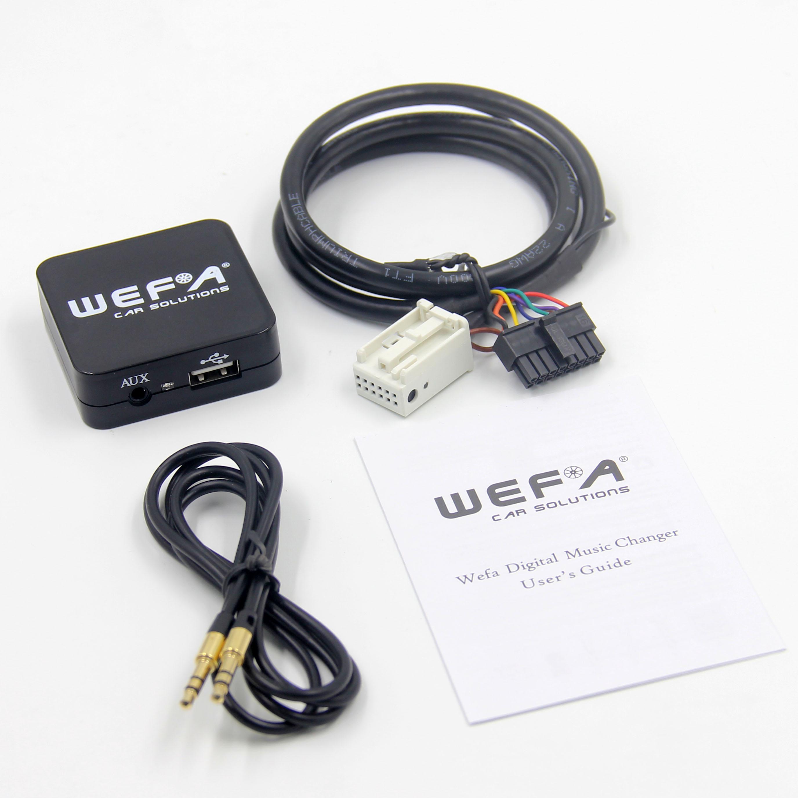 Автомобильный MP3 адаптер Wefa tech WF-605 MP3/USB/AUX для Audi Seat 12-8 pin - фото 3