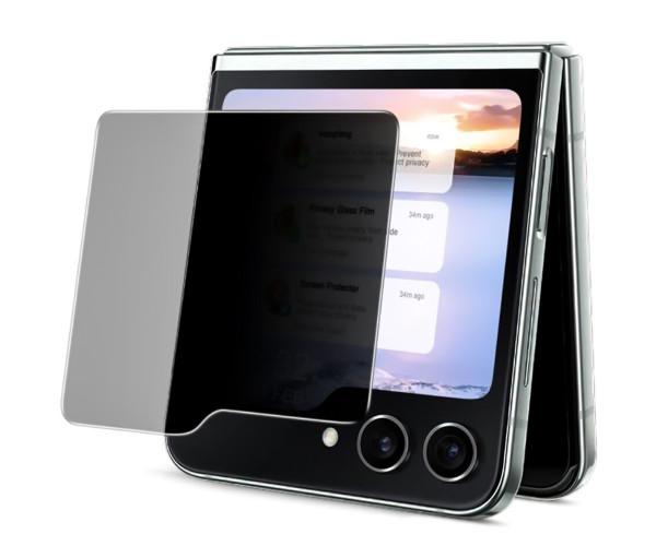 Защитное стекло Privacy на передний экран Samsung Galaxy Flip6/Flip7 FE Black