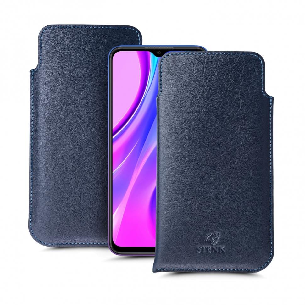 Футляр Stenk Elegance для Xiaomi Redmi 9 Синий (66004)