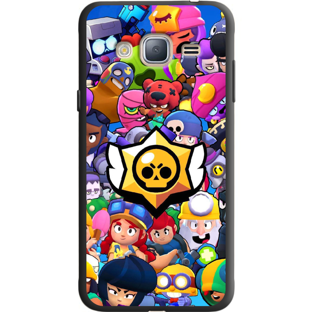 Чехол BoxFace Samsung J320 Galaxy J3 Brawl Stars Черный силикон (24962-up2389-36110)