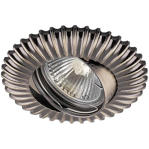 Светильник встроенный Feron DL6213 поворотный точечный Античное золото