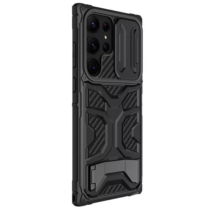 Протиударний TPU+PC чохол Nillkin CamShield Adventurer Pro (шторка на камеру) для Samsung Galaxy S23 Ultra Armor Black - фото 3