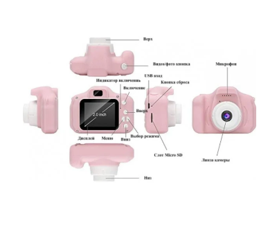 Фотоапарат цифровий дитячий фотоапарат для фото та відеозйомки 3 MP (1267714286) - фото 3