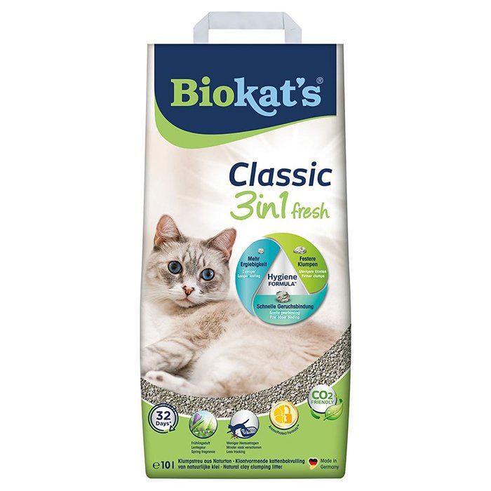 Наполнитель Biokat's Classic Fresh 3в1 для туалета кота 10 л (G-613314/614212)