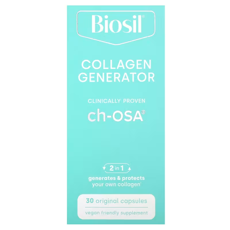 Засіб BioSil Advanced Collagen Generator для стимулювання виробництва колагену 30 капсул