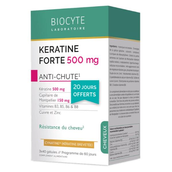 Витаминно-минеральный комплекс Biocyte Keratine Forte 500мг Anti-Chute Pack 120 капс. (23121404)