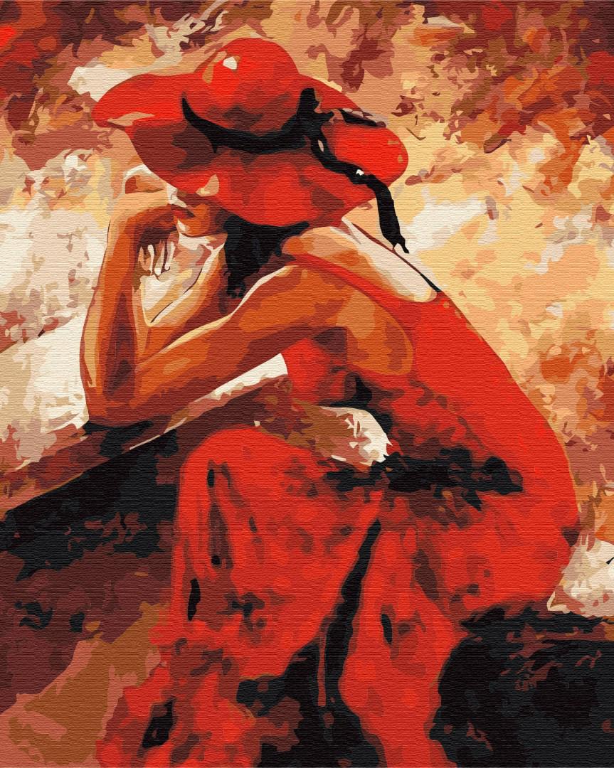 Картина за номерами Brushme Розкішна дама 48x60 см (BS52265L)