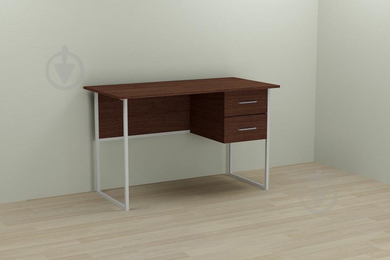 Компьютерный стол Ferrum-decor Дакота 75x140x70 белый ДСП Венге 16мм Компьютерный стол Ferrum-decor Дакота 75x140x70 белый ДСП Венге 16мм