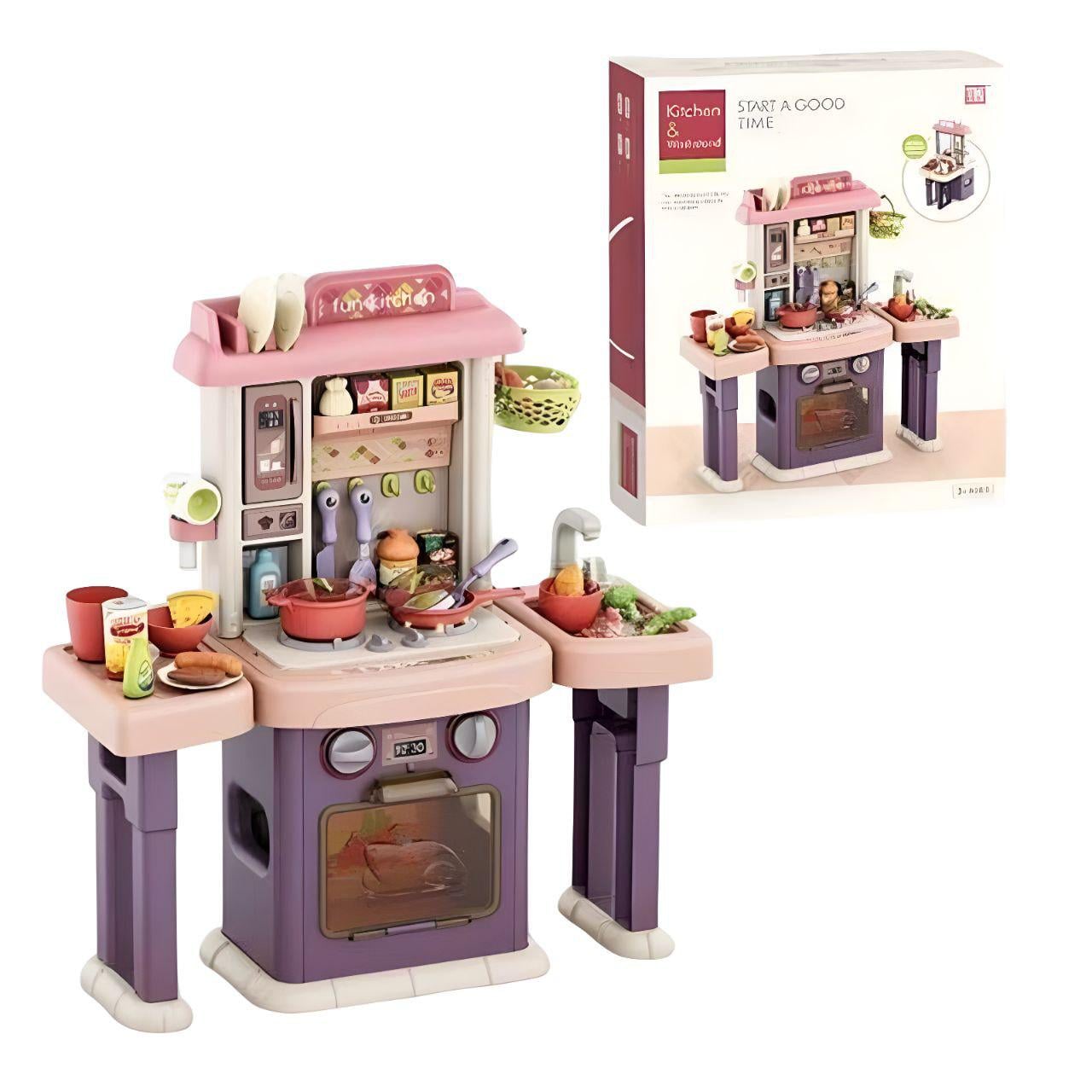 Детский игровой набор кухня и ванная комната Фиолетовый (124683) Детский игровой набор кухня и ванная комната Фиолетовый (124683)