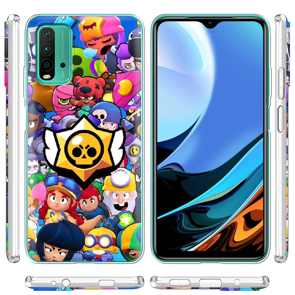 Чехол BoxFace Xiaomi Redmi 9T Brawl Stars Прозрачный силикон (41685-up2389-41685) - фото 3