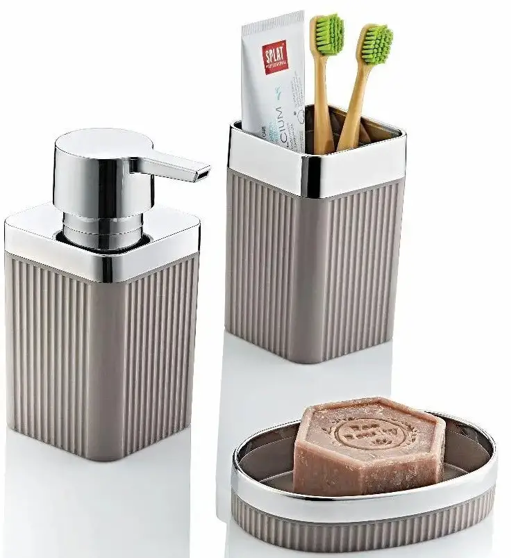 Набір для ванної кімнати Yelmen Plastik Maxel Mimosa 3 предмети (Y-879) - фото 2