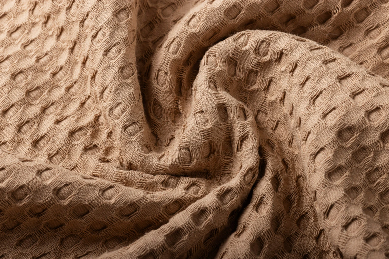 Плед вафельный HYGG семейный 230х250 см Бежевый (311176) - фото 4 Плед вафельный HYGG семейный 230х250 см Бежевый (311176) - фото 4