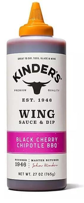 Соус Kinder's Wing sauce & Dip Black cherry chipotle BBQ для курицы 765 мл (2401798201)