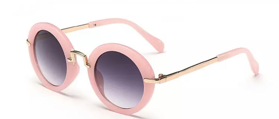 Солнцезащитные очки круглые для девочки Розовый