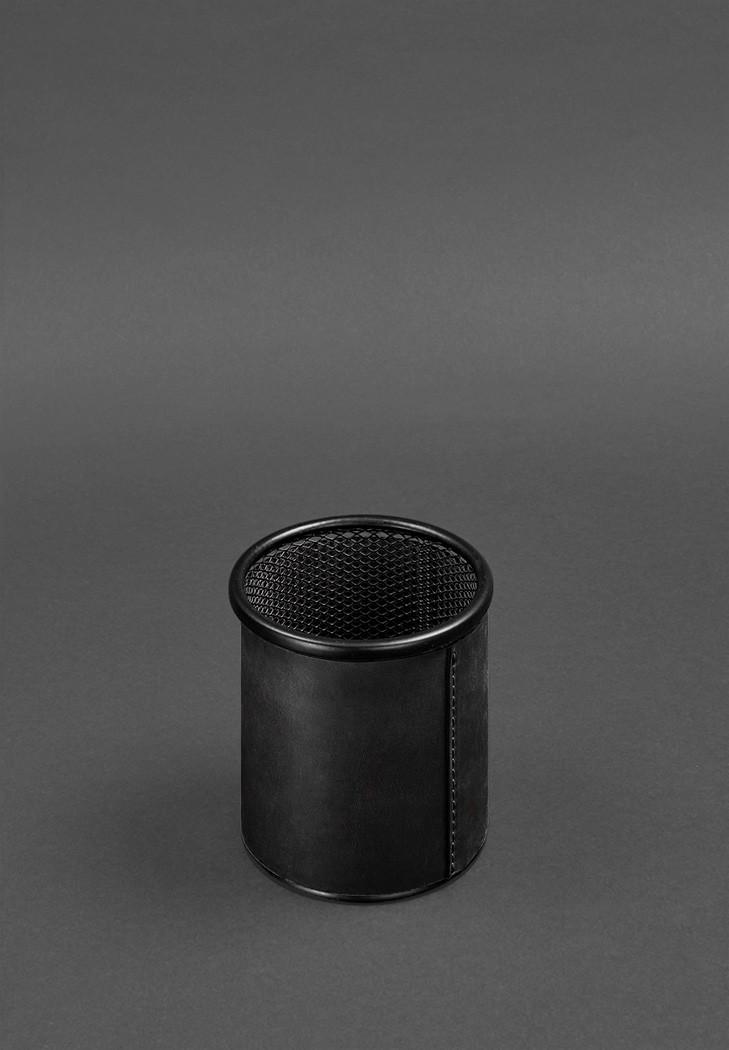 Стакан для ручек в кожаном чехле Crazy Horse Черный (A-027820) - фото 3 Стакан для ручек в кожаном чехле Crazy Horse Черный (A-027820) - фото 3