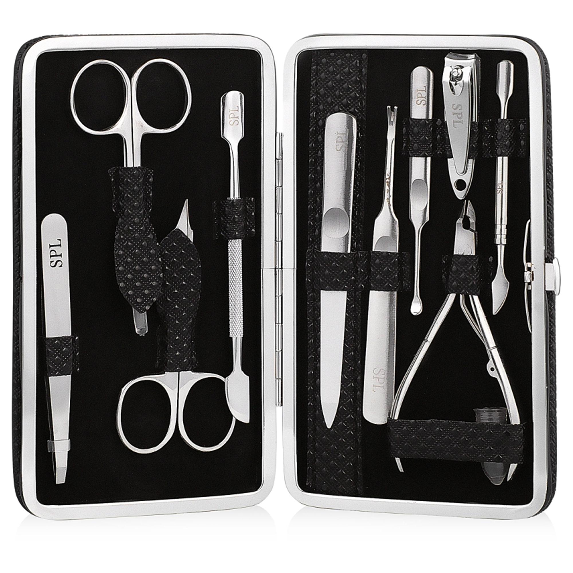 Манікюрний набір SPL Чорна перфорація (77903BC)