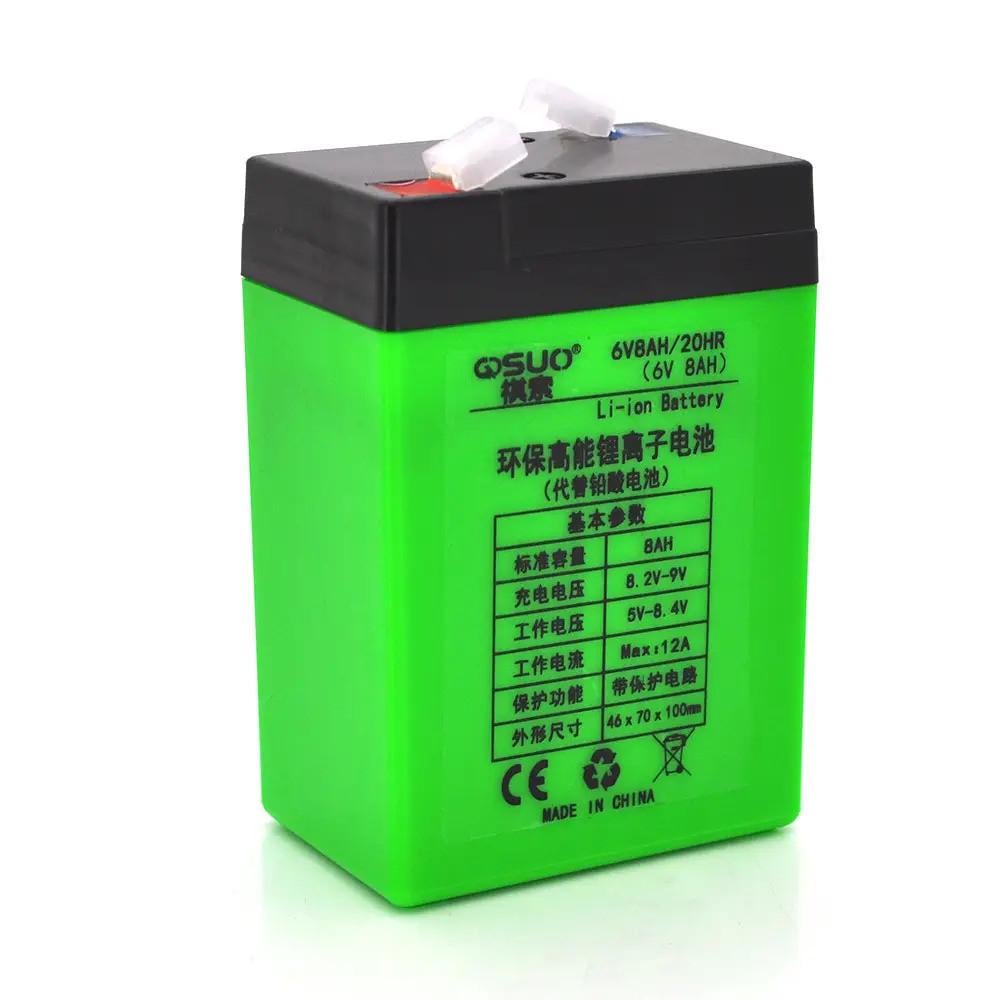 Батарея аккумуляторная литиевая QiSuo 6V 8Ah с элементами Li-ion 18650