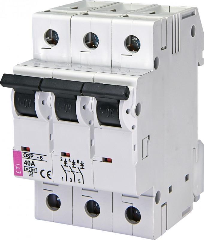 Обмежувач струму ETI OSP-6 3P 40А 6кА D (2185036)
