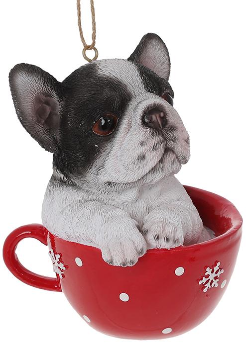 Набор подвесных фигурок Собачка в чашке полистоун 12,7 см 2 шт. (BD-913-334)