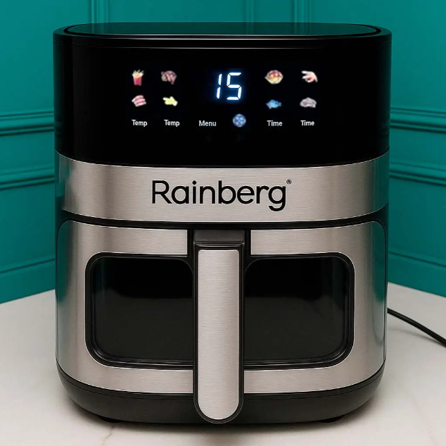 Фритюрница для приготовления электрическая Rainberg без масла 3800 Вт 8,5 л - фото 10 Фритюрница для приготовления электрическая Rainberg без масла 3800 Вт 8,5 л - фото 10