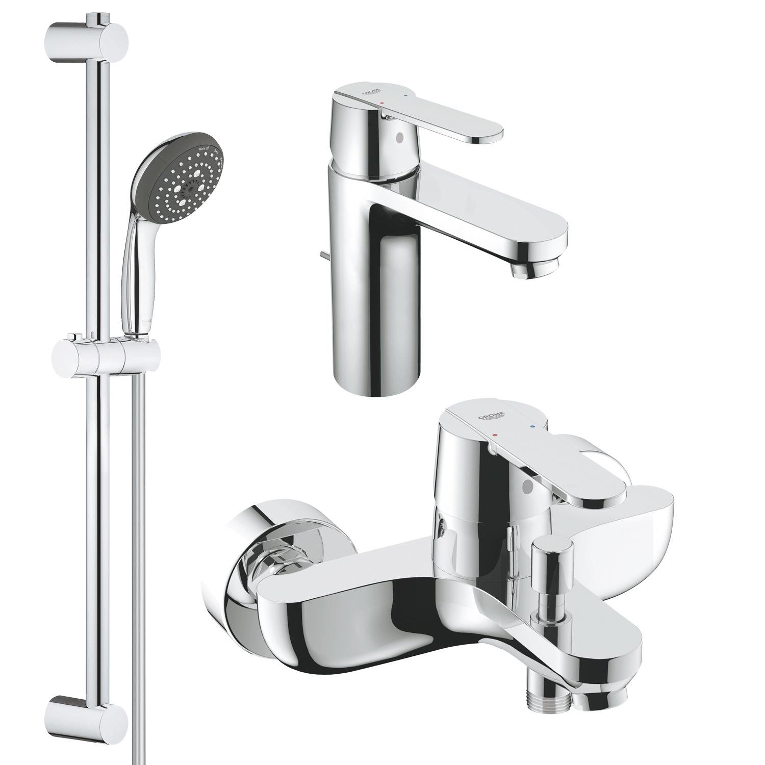 Набор смесителей для ванны Grohe QuickFix Get UA202701MQ CV030610 Хром (161118)